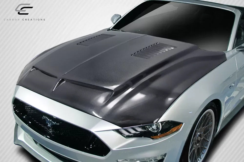 2018-2023 Ford Mustang Carbon Creations GT500 Hood - 1 Piece