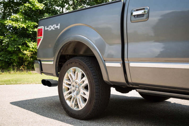 Roush 10-14 Ford F-150 / Raptor 6.2L Side Exit Black Tip Cat Back Exhaust