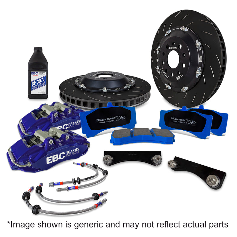 EBC Racing 2022+ Ineos Grenadier Blue Apollo-6 Calipers 355mm Rotors Front Big Brake Kit