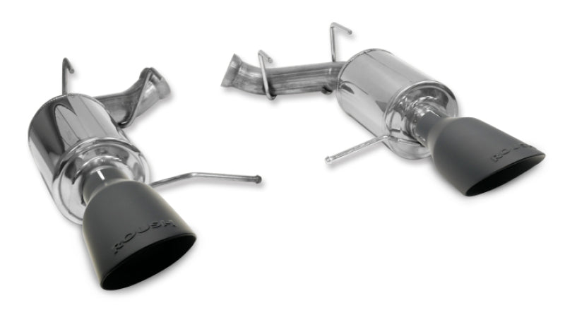 Roush 15-17 Mustang GT Black Tip Cat Back Exhaust