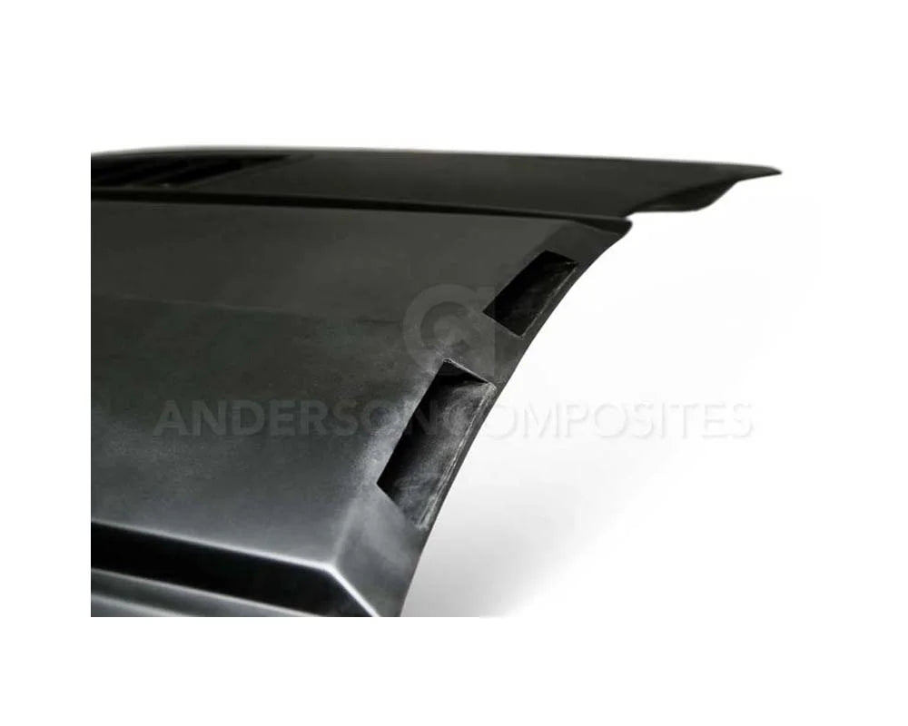 Anderson Composites Fiberglass Ram Air Hood Ford Mustang GT 2015-2017