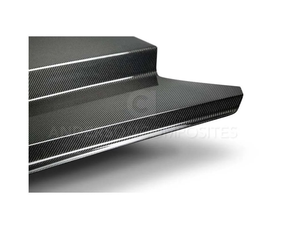 Anderson Composites Double Sided Carbon Fiber Cowl Hood Ford Mustang 2015-2017