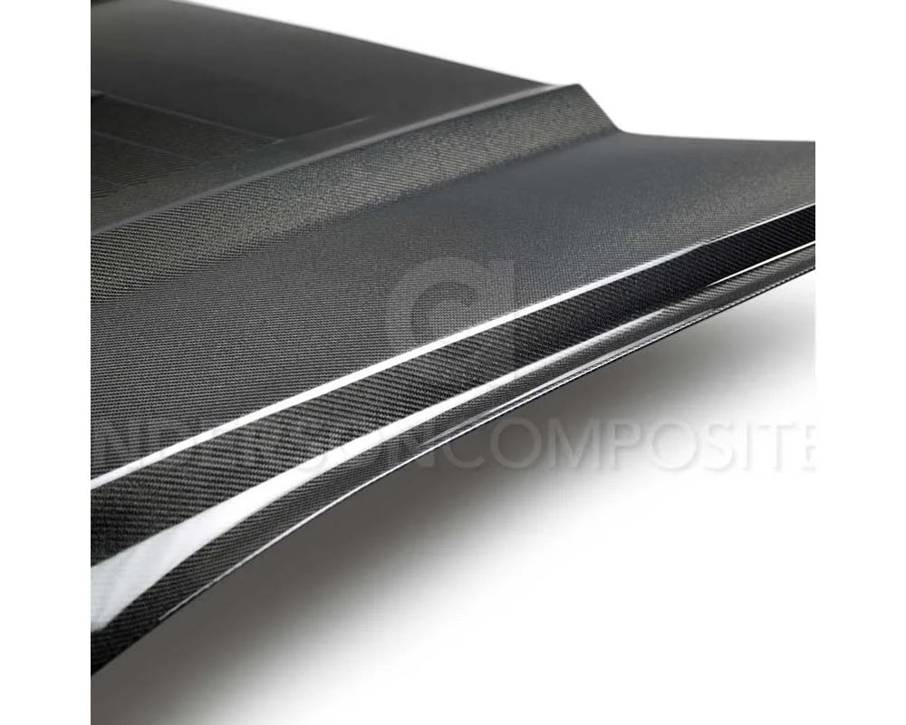 Anderson Composites Double Sided Type-GT5 Carbon Fiber Hood Ford Mustang 2015-2023