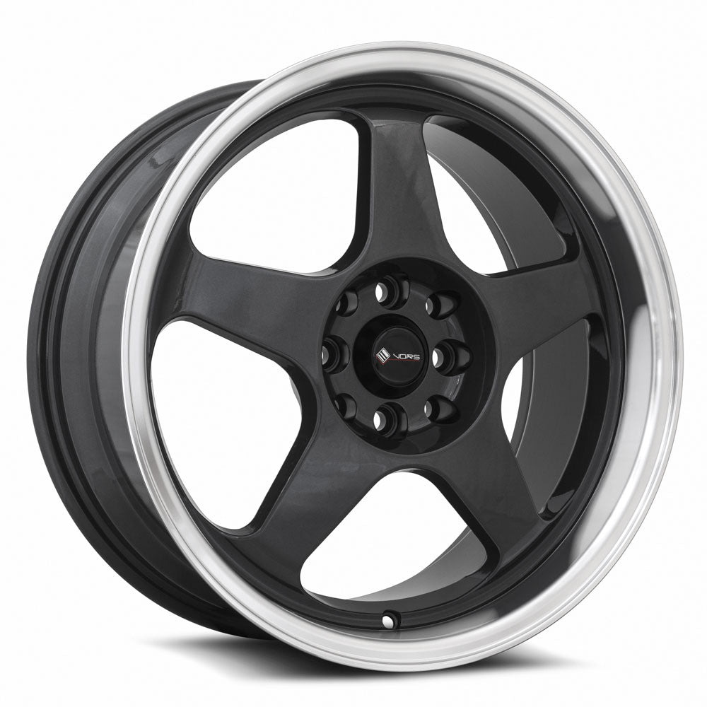 Vors SP1 17x8 4x100/4x114.3 30 Hyper Black Machine Lip