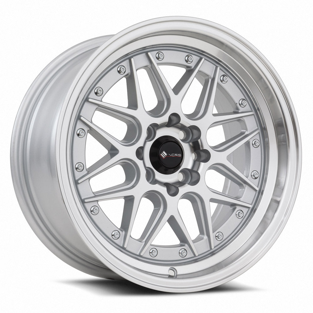Vors VR7 16x8 4x100/4x114.3 20 Silver Machine Face Lip Chrome Rivet