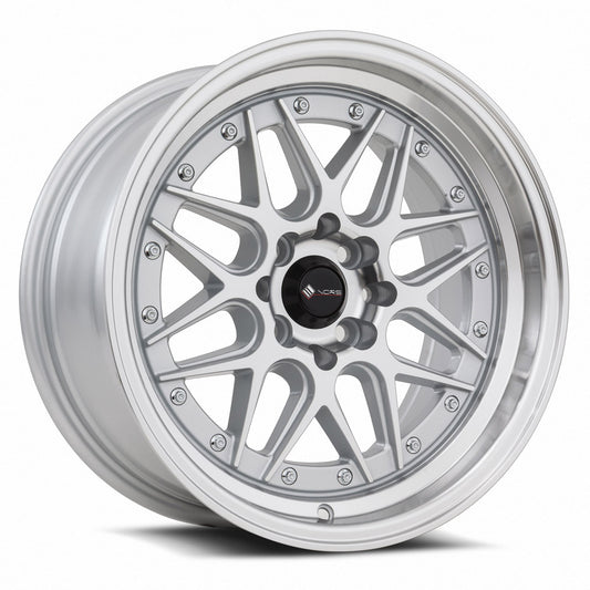 Vors VR7 16x8 4x100/4x114.3 20 Silver Machine Face Lip Chrome Rivet