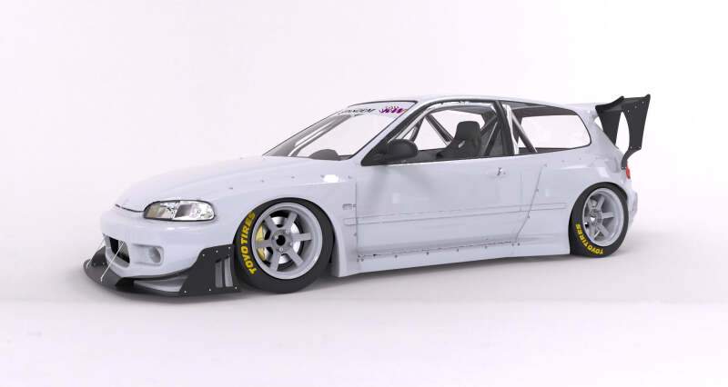 GReddy Pandem 92-98 Honda Civic Hatchback (EG) Rocket Bunny Full Wide-Body Aero Kit V1.5