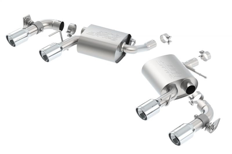 Borla S-Type Axleback Exhaust System Chevrolet Camaro 3.6L V6 2016-2023 Muffler Dual Tip Including NPP Valves