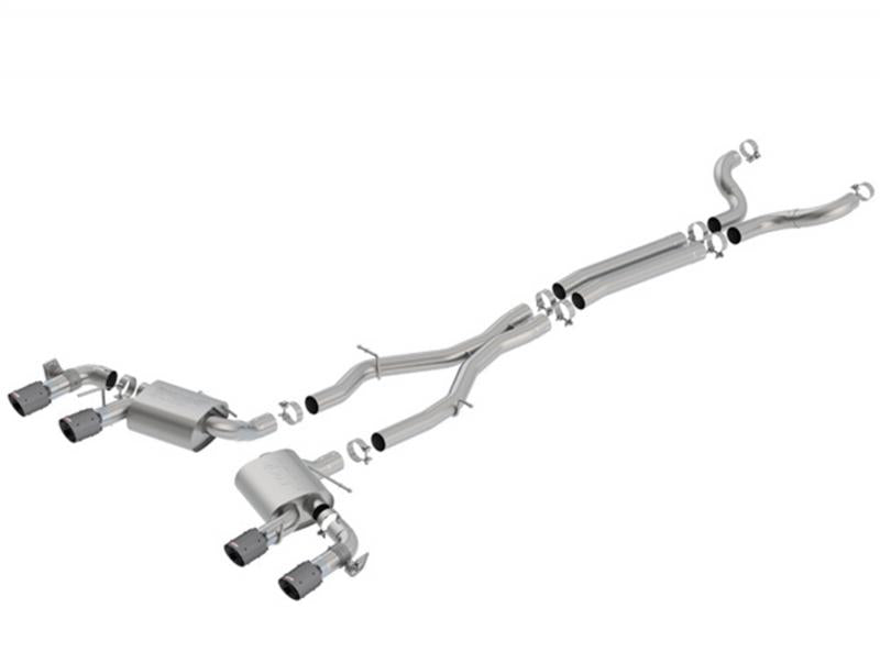Borla S-Type Catback Exhaust System W/CFBA Tips Chevrolet Camaro ZL1 2017-2023 6.2L V8 W/ Dual Tip NPP Valves