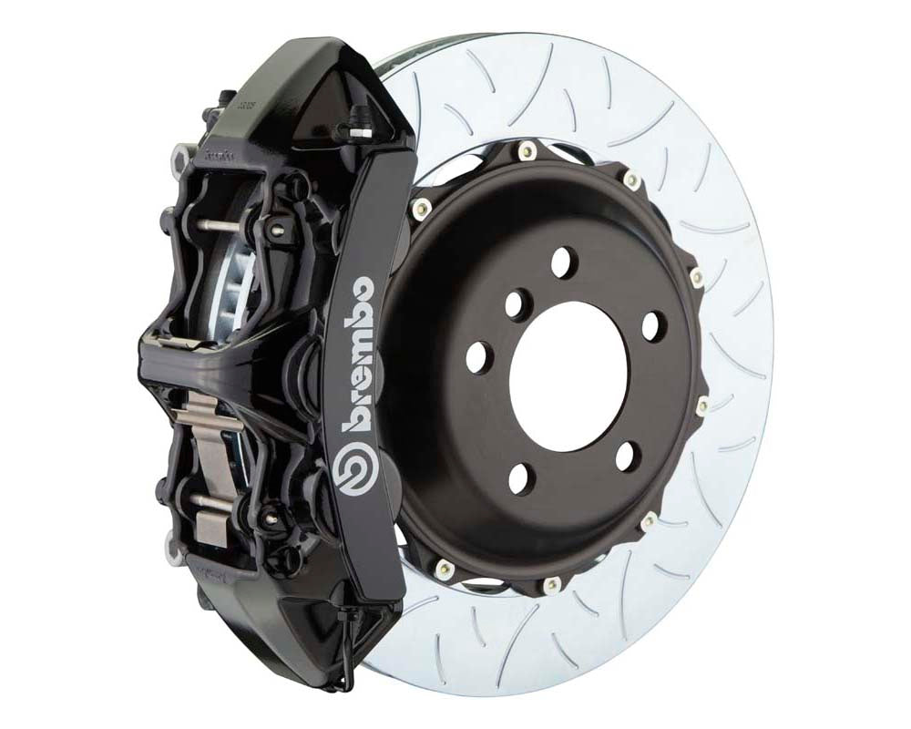 Brembo 07-15 TT 2.0T Front GT BBK 6 Piston Cast 355x32 2pc Rotor Slotted Type-1-Red main image 0