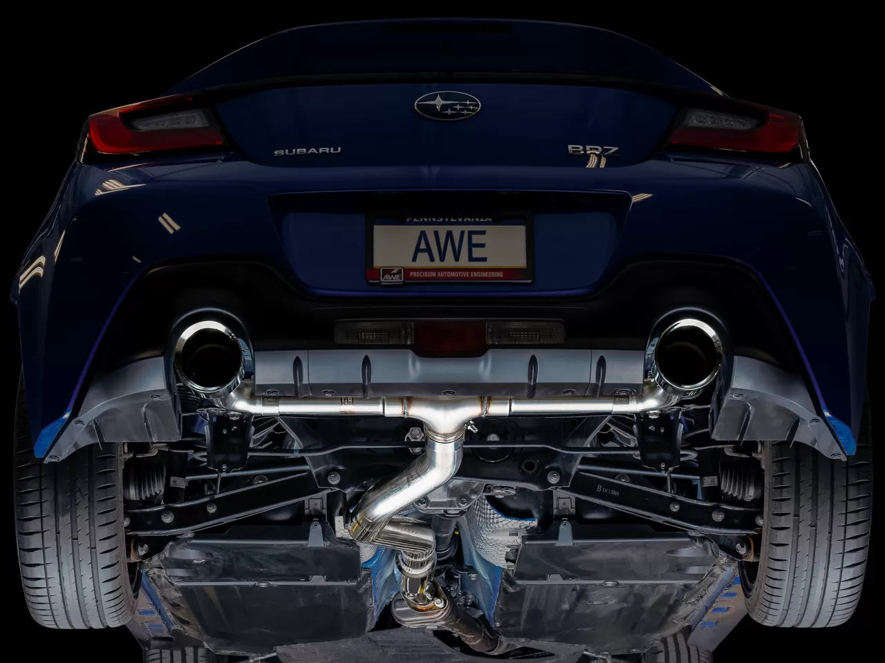 AWE Tuning Track Edition Exhaust w/ Chrome Silver Tips Scion FR-S | Subaru BRZ | Toyota GR86/GT86 2013-2023