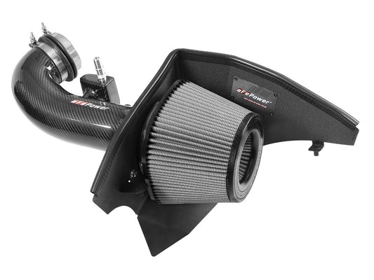 aFe Track Series Stage-2 Carbon Fiber Intake System w/ Pro DRY S Media Chevrolet Camaro SS 16-20 V8-6.2L