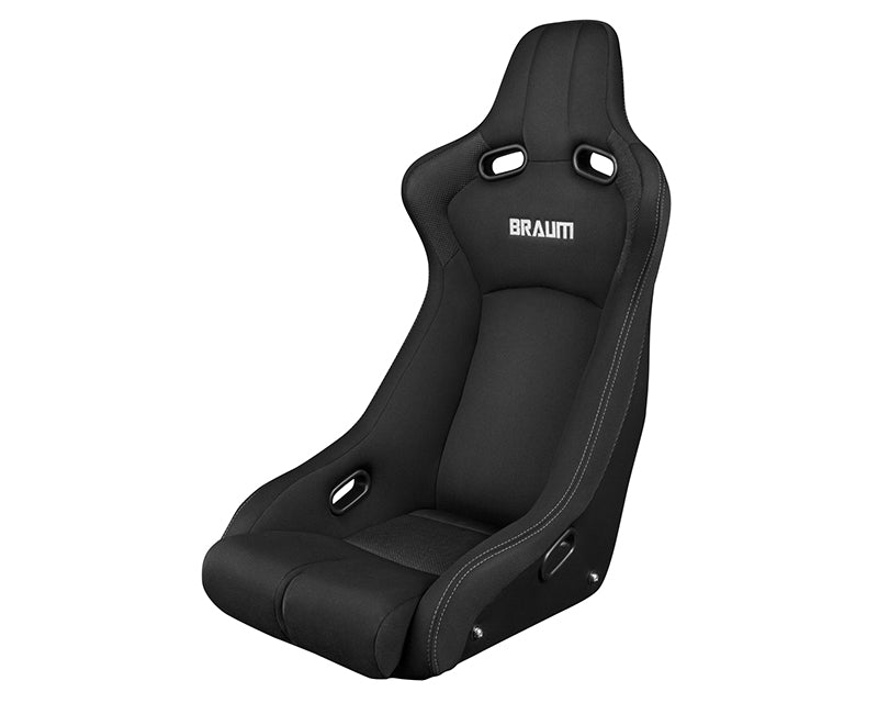 Braum Racing Venom-R Series Fixed Back Bucket Seat - Black Cloth|Carbon Fiber
