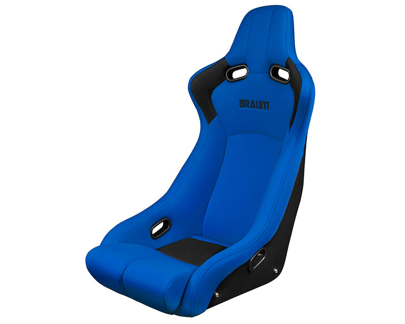 Braum Racing Venom-R Series Fixed Back Bucket Seat - Blue Cloth|Carbon Fiber