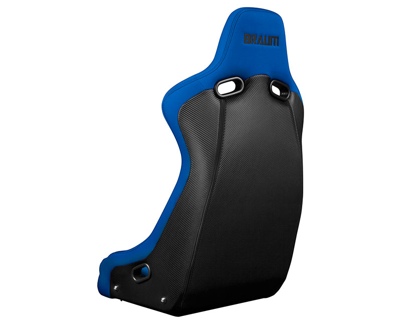 Braum Racing Venom-R Series Fixed Back Bucket Seat - Blue Cloth|Carbon Fiber