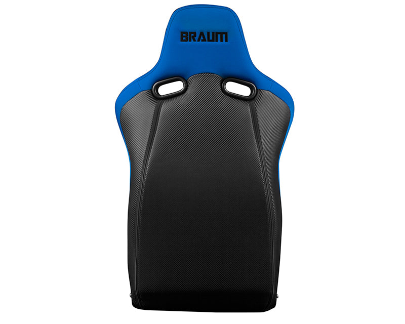 Braum Racing Venom-R Series Fixed Back Bucket Seat - Blue Cloth|Carbon Fiber