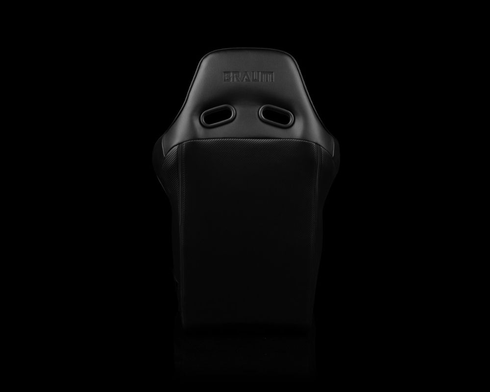 Braum Racing Falcon X Series Fixed Back Racing Seat - RED PU (Black Stitching|Piping)