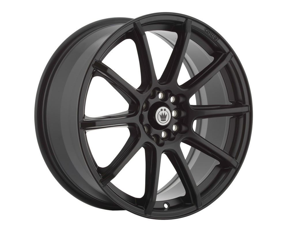 Konig Control Matte Black Wheel 14x6 4x100/108 38