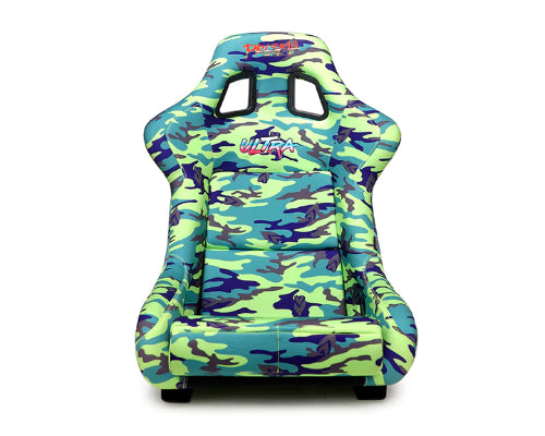 NRG Prisma Green Camo Edition FRP Bucket Seat
