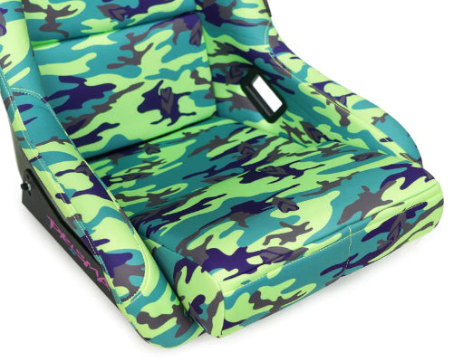 NRG Prisma Green Camo Edition FRP Bucket Seat