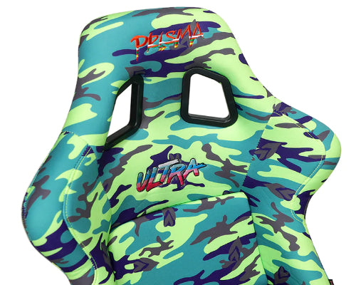 NRG Prisma Green Camo Edition FRP Bucket Seat