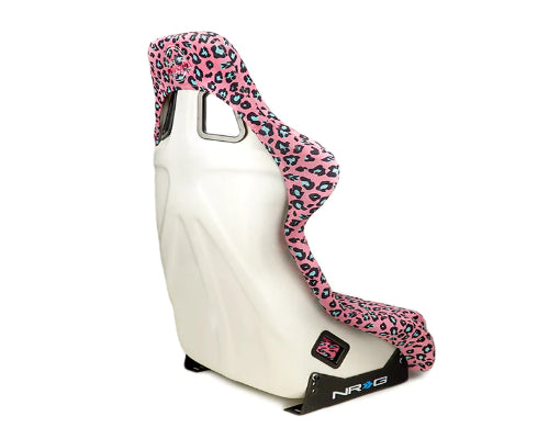 NRG White Pearlized Back Large Prisma Savage Edition FRP Bucket Seat