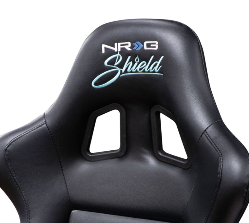 NRG FRP Shield Series Bucket Seat Medium Blue Black