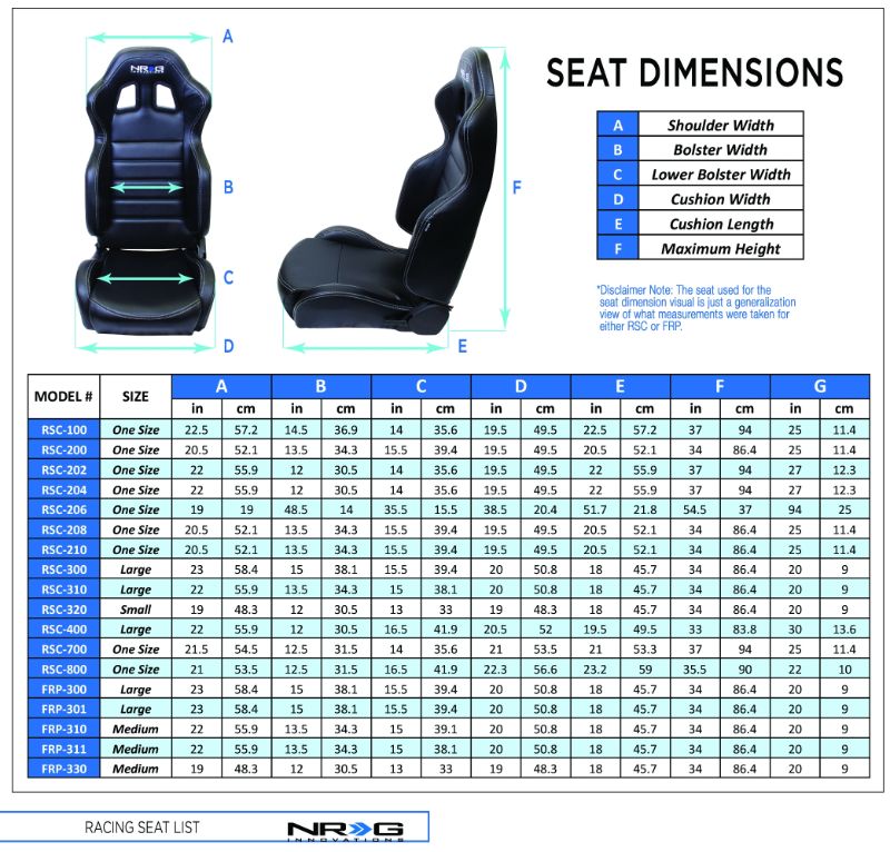 NRG Carbon Fiber Bucket Seat Large