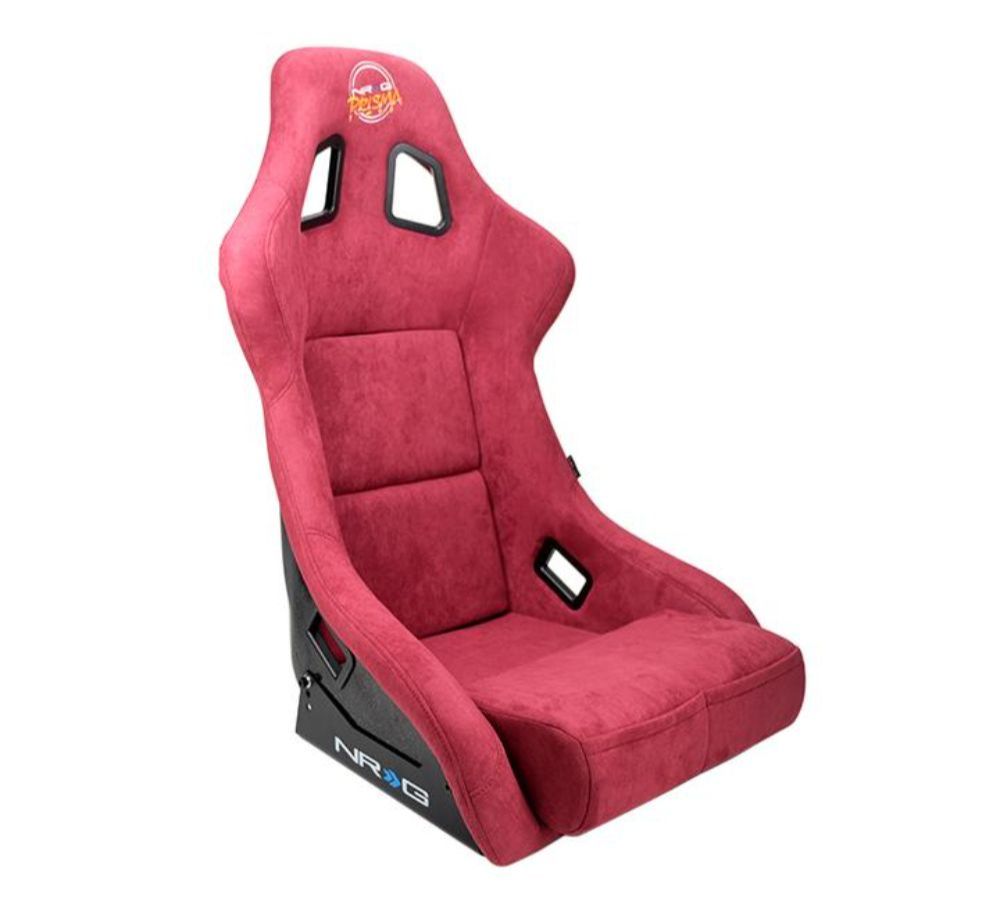 NRG FRP Bucket Seat PRISMA Edition Maroon Pearlized Back Large