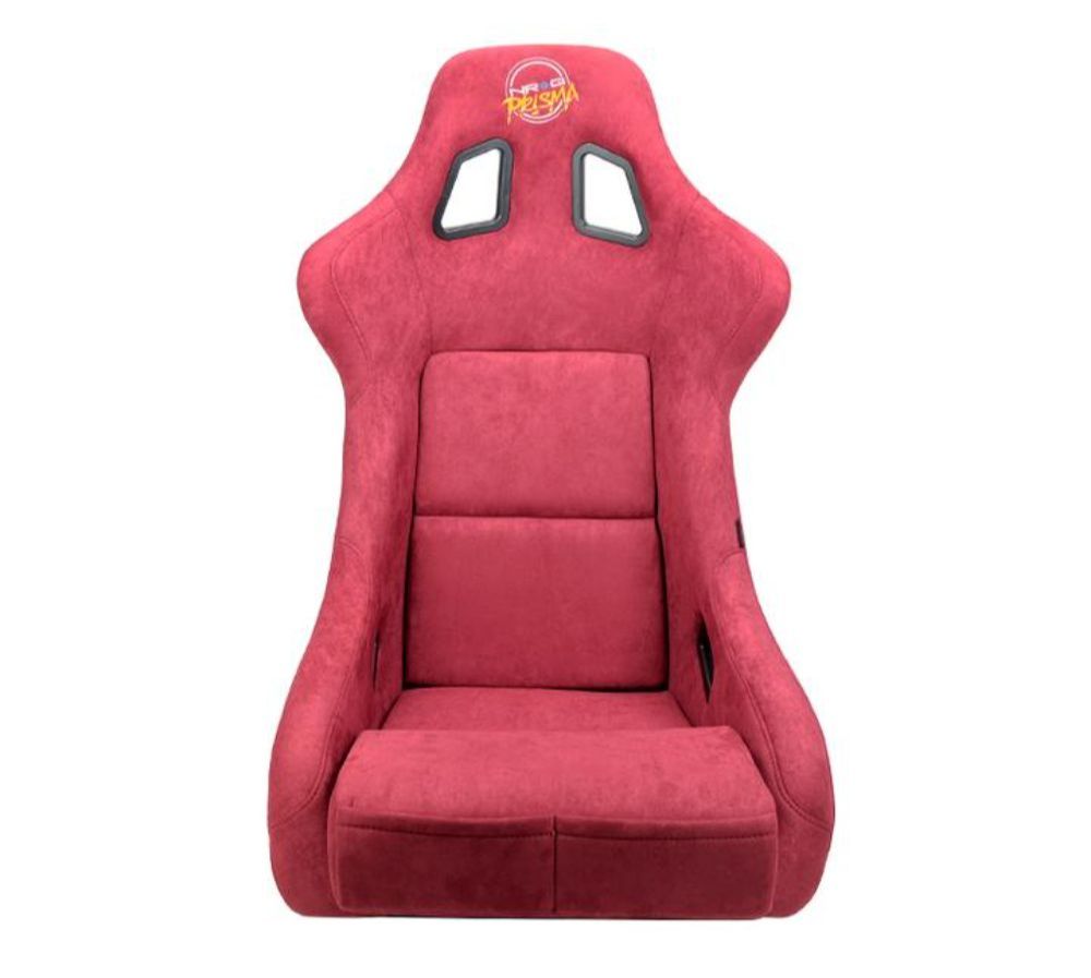 NRG FRP Bucket Seat PRISMA Edition Maroon Pearlized Back Large