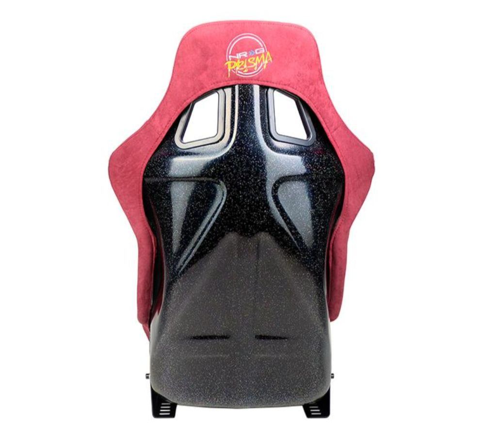 NRG FRP Bucket Seat PRISMA Edition Maroon Pearlized Back Large