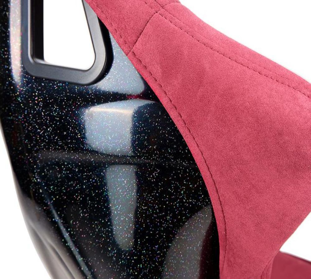 NRG FRP Bucket Seat PRISMA Edition Maroon Pearlized Back Large