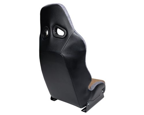 NRG Defender Water Resistant Steel Frame Suspension Seats Brown Side Mount Bracket