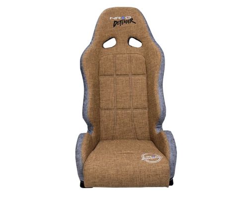 NRG Defender Water Resistant Steel Frame Suspension Seats Brown Side Mount Bracket