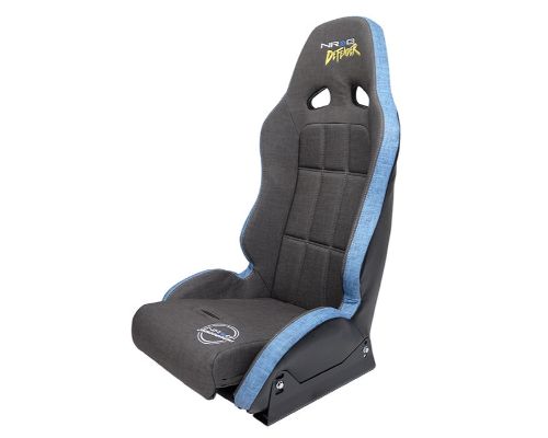 NRG Defender Water Resistant Steel Frame Suspension Seats Grey Side Mount Bracket