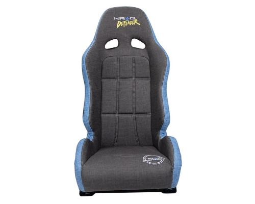 NRG Defender Water Resistant Steel Frame Suspension Seats Grey Side Mount Bracket