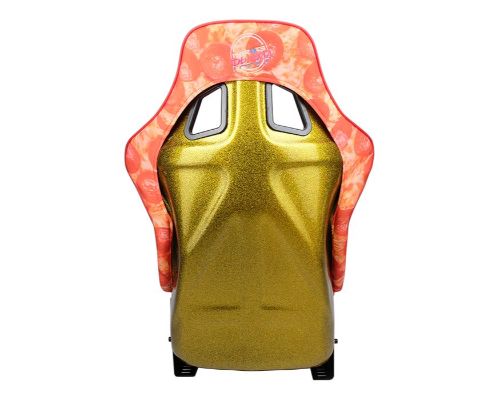 NRG Frp Bucket Seat Prisma- Ultra Slice Gold Pearlized Back Large