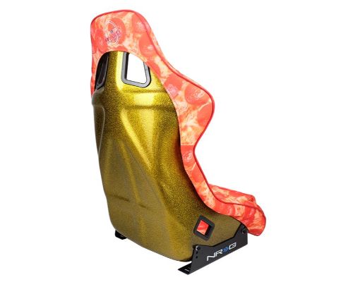 NRG Frp Bucket Seat Prisma- Ultra Slice Gold Pearlized Back Large