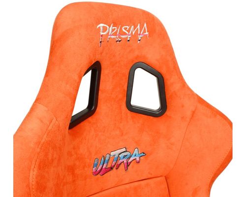 NRG Frp Bucket Seat Ultra ed Grey Peralized Back Orange Vegan Micro Fiber Material Phone Pockets And Special Ultra Embroidery Large