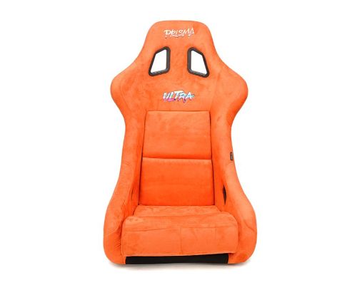 NRG Frp Bucket Seat Ultra ed Grey Peralized Back Orange Vegan Micro Fiber Material Phone Pockets And Special Ultra Embroidery Large