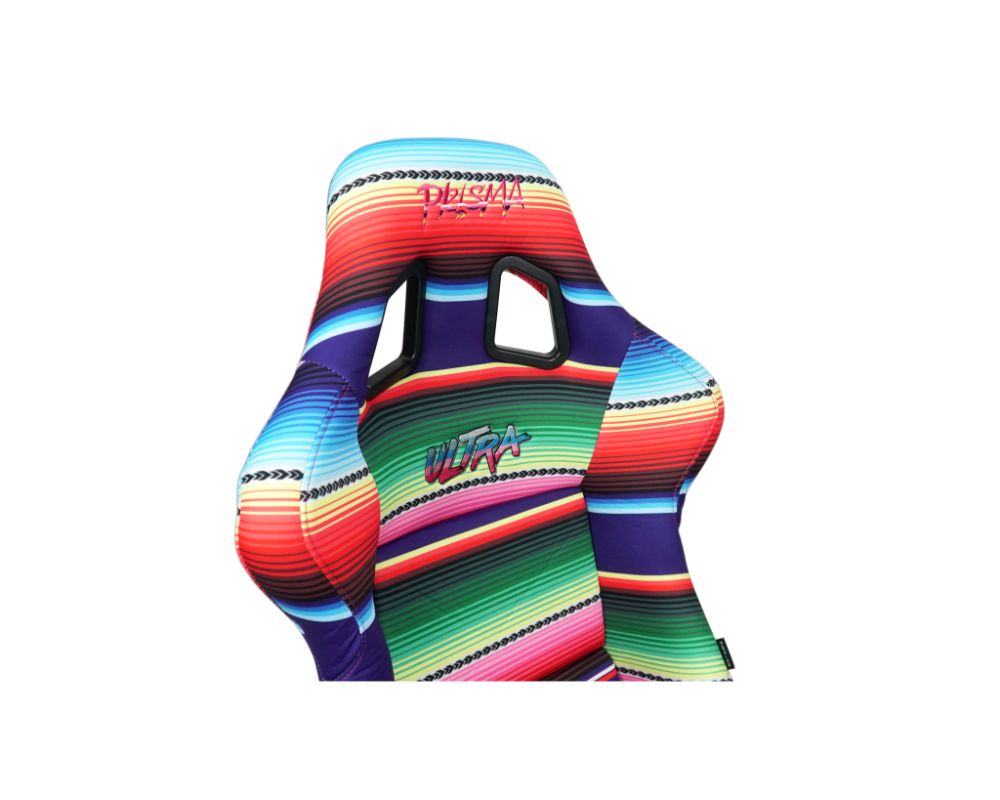 NRG Frp Bucket Seat Prisma- Serepi ed Red Pearlized Back In Vegan Material Medium