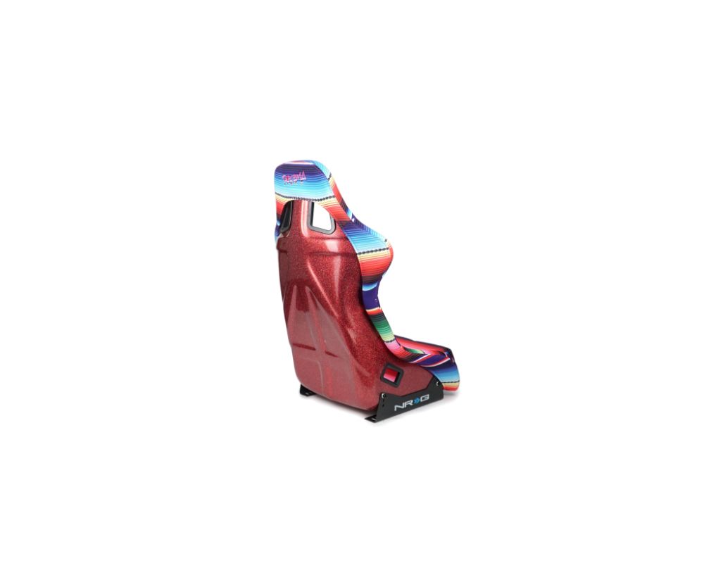 NRG Frp Bucket Seat Prisma- Serepi ed Red Pearlized Back In Vegan Material Medium