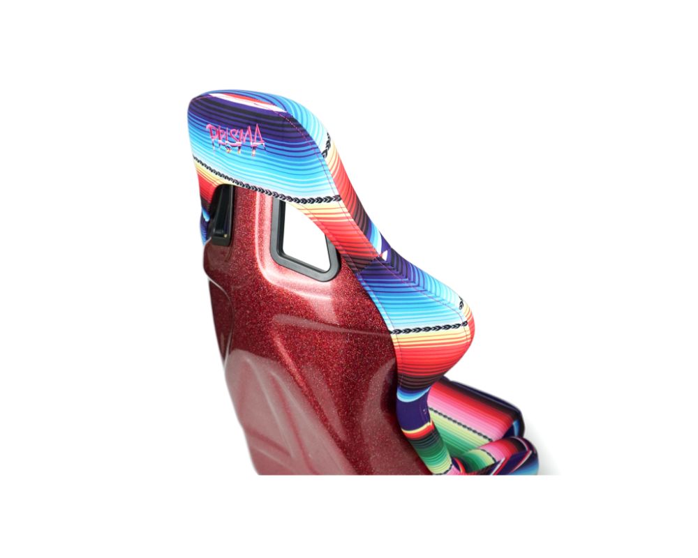 NRG Frp Bucket Seat Prisma- Serepi ed Red Pearlized Back In Vegan Material Medium