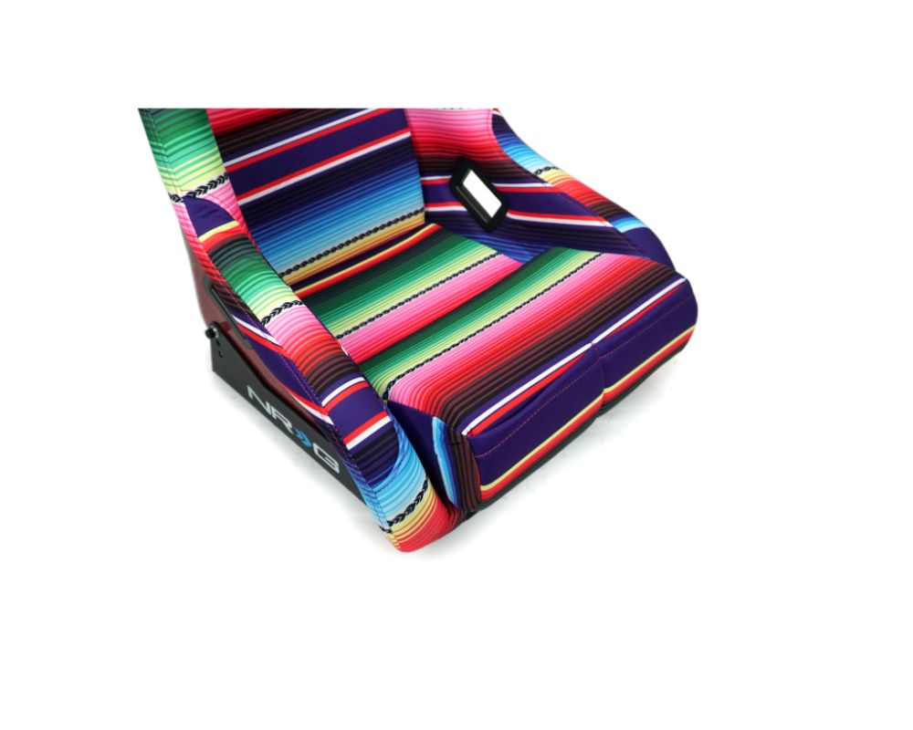 NRG Frp Bucket Seat Prisma- Serepi ed Red Pearlized Back In Vegan Material Medium