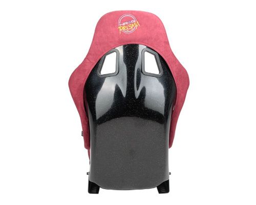 NRG Frp Bucket Seat Prisma ed Pearlized Back All Maroon Alcantara Vegan Material Phone Pockets Medium