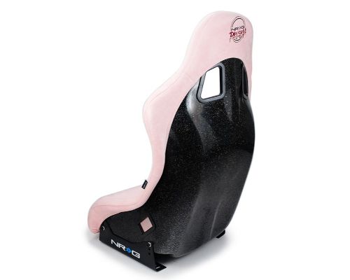 NRG Frp Bucket Seat Prisma ed Pearlized Back All Pink Alcantara Vegan Material Medium