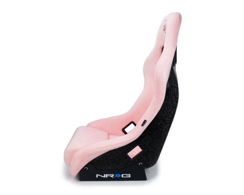 NRG Frp Bucket Seat Prisma ed Pearlized Back All Pink Alcantara Vegan Material Medium