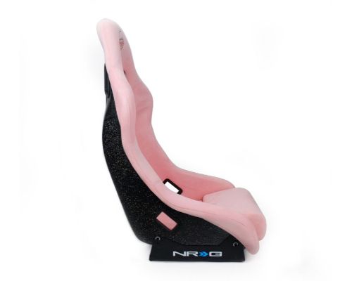 NRG Frp Bucket Seat Prisma ed Pearlized Back All Pink Alcantara Vegan Material Medium