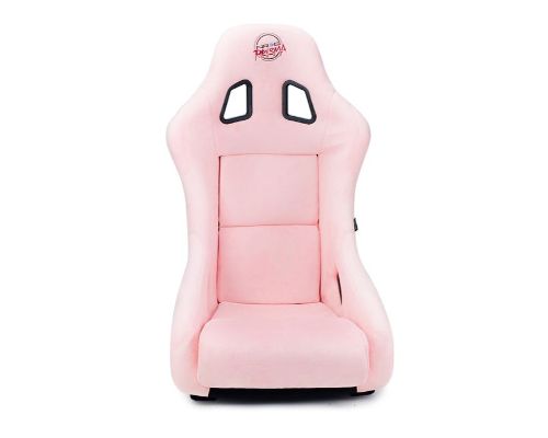 NRG Frp Bucket Seat Prisma ed Pearlized Back All Pink Alcantara Vegan Material Medium