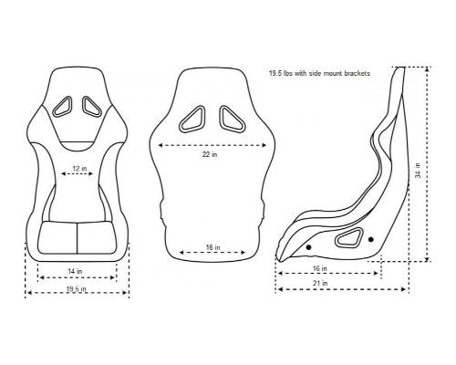 NRG Frp Bucket Seat Prisma ed Pearlized Back All Purple Alcantara Vegan Material Medium